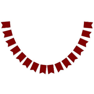 Maroon Bunting Flags