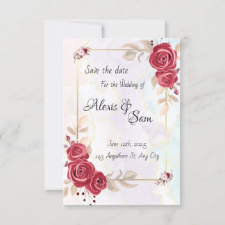 Maroon colour theme in abstract colours invitation
