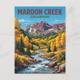 Maroon Creek Colorado Postcard