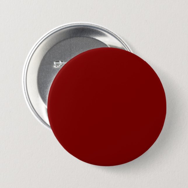 Maroon / Dark Red 800000 with Add Your Name Option 3 Inch Round Button (Front & Back)