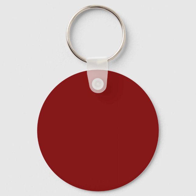Maroon / Dark Red 800000 with Add Your Name Option Keychain (Front)
