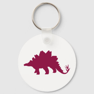 Maroon Dinosaur Keychain