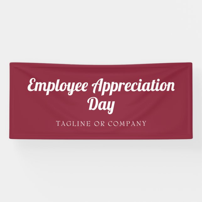 Maroon Employee Appreciation Event  Banner (Horizontal)