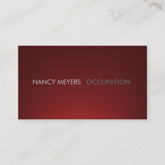 Maroon fade generic custom business cards (Front)