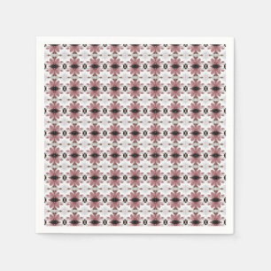 Maroon Floral Pattern Napkin