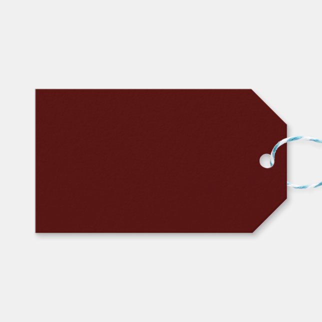 Maroon Gift Tag (Front (Horizontal))