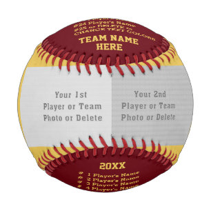 Maroon Gold, BASEBALL Custom, for Players, Coaches