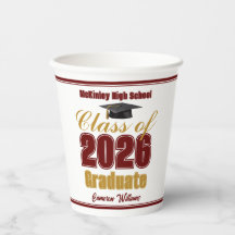 Maroon Gold Class of 2026 Graduation Party