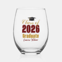 Maroon Gold Class of 2026 Graduation Party