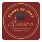 Maroon Gold High School Reunion Personalized Party