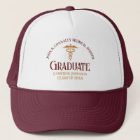 Maroon Gold Medical School Graduate Customizable
