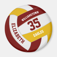 maroon gold school colours team name volleyball