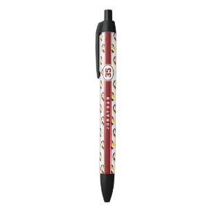 maroon gold volleyball team spirit girls boys name black ink pen