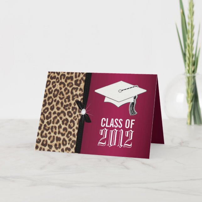 Maroon Graduation Invitation (Front)
