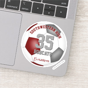 maroon grey athlete name jersey number soccer