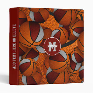 maroon grey school club basketball team colours  binder