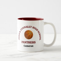 Maroon High School Basketball Player Personalized