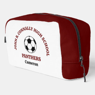 Maroon High School Soccer Team Personalized Dopp Kit
