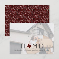 Maroon HOME Texas Moving Announcement