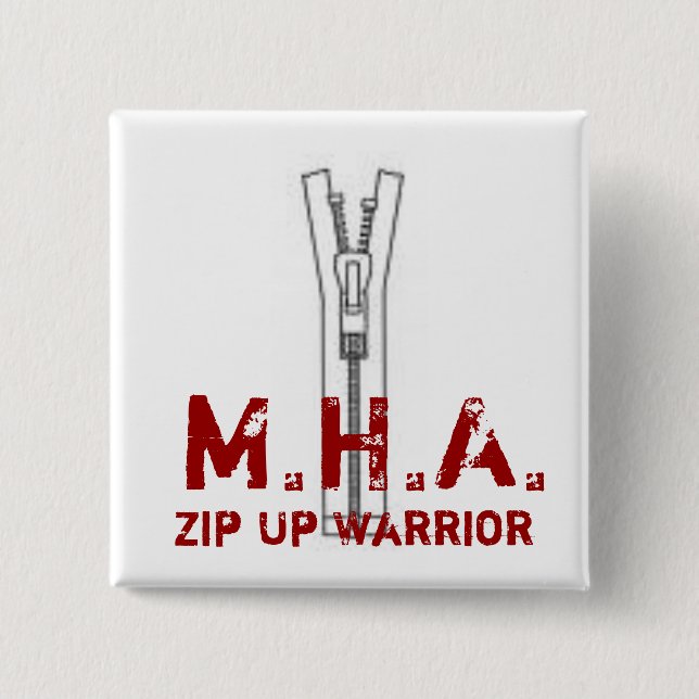 Maroon Hoodie Army Square Pin (Front)