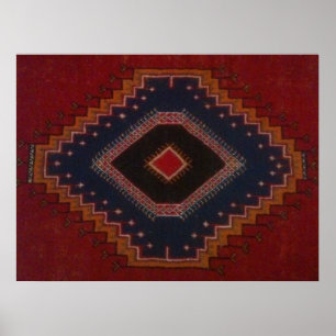 maroon Indian design Poster