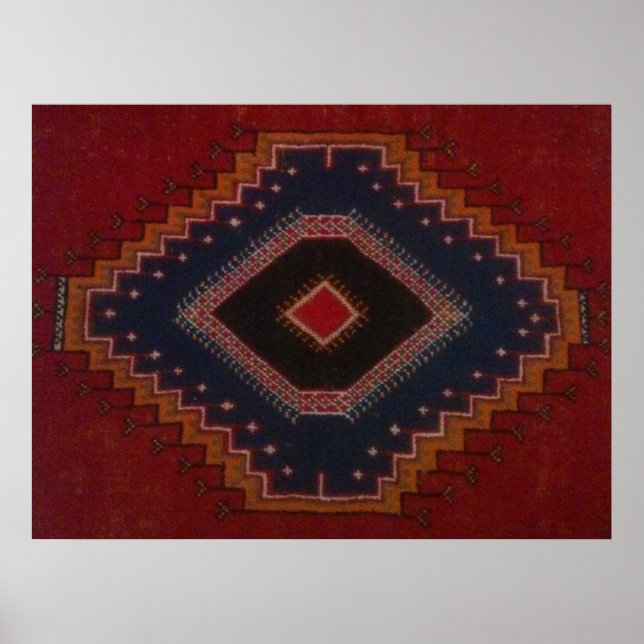 maroon Indian design Poster (Front)