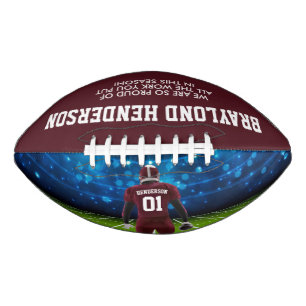 Maroon Jersey Personalized Player Football
