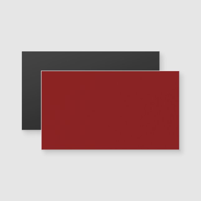 Maroon Magnetic Business Card (Front/Back)