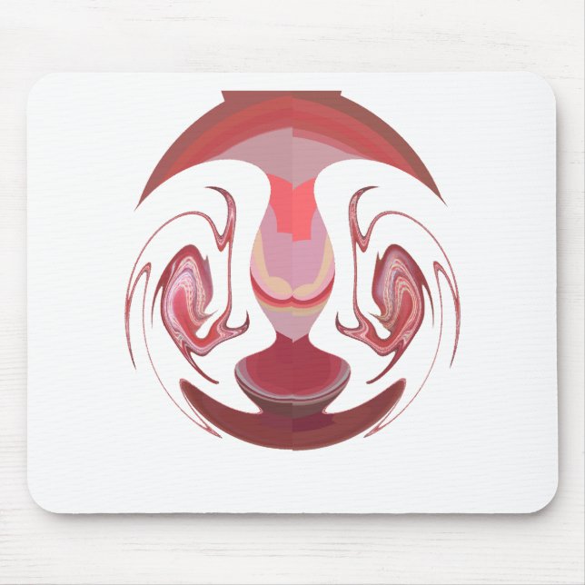 Maroon Majesty: Rustic Radiance Textured African  Mouse Pad (Front)