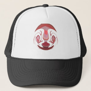 Maroon Majesty: Rustic Radiance Textured African Trucker Hat