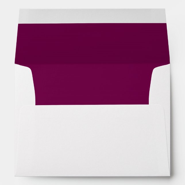 Maroon Medium Dark Invitation Envelope (Back (Bottom))