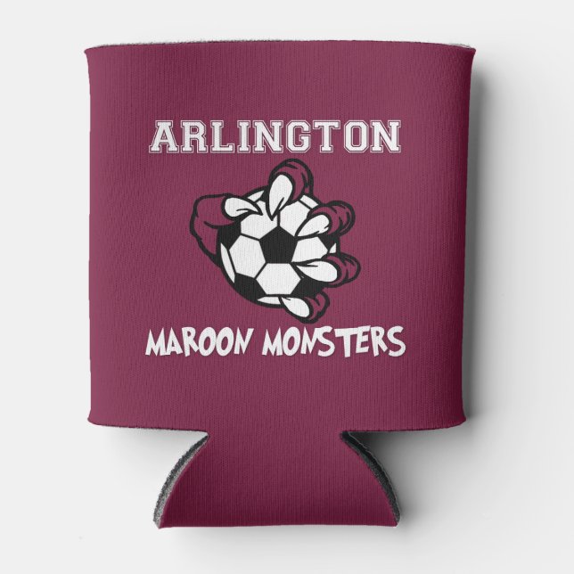 Maroon Monsters Can Cooler (Front)