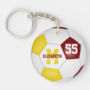 maroon or blanc de l'équipe couleurs sac de footba