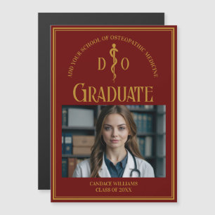 Maroon Ostéopathie Médicale School Graduate Magnet