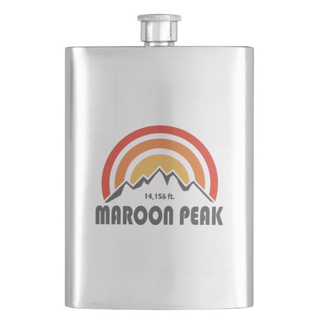 Maroon Peak Hip Flask (Front)