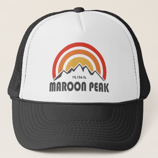 Maroon Peak Trucker Hat (Front)