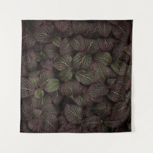 Maroon petaled flower tapestry