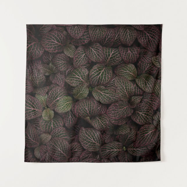 Maroon petaled flower tapestry (Front)