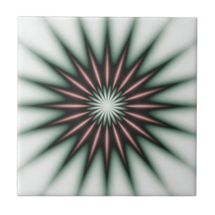 Maroon Radiant Pattern Tile