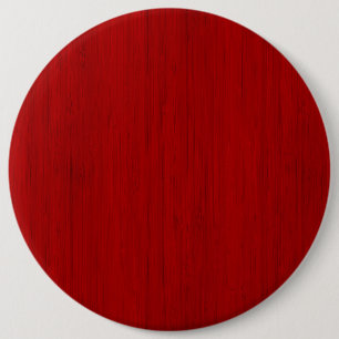 Maroon Red Bamboo Wood Grain Look 6 Inch Round Button