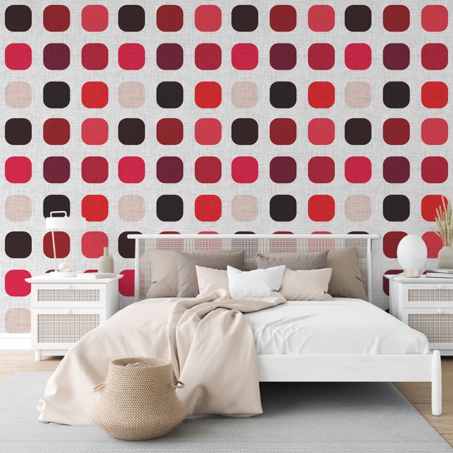 Maroon Red Black Magenta Pink Beige Art Pattern Wallpaper (Creator Uploaded)
