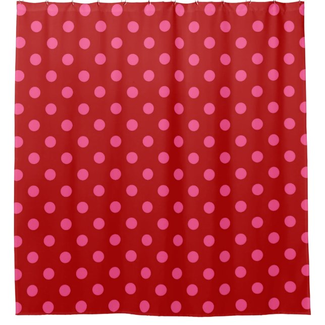 Maroon Red Pink Polka Dots Design  (Front)