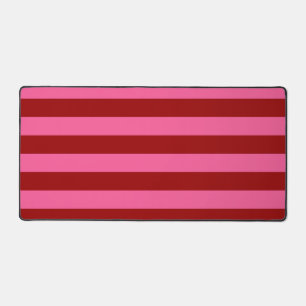Maroon Red Pink Stripes Design  Desk Mat