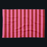 Maroon Red Pink Stripes Design  Kitchen Towel<br><div class="desc">Maroon dark red and pink stripes decorative horizontal seamless repeat pattern Design</div>