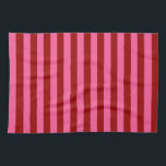 Maroon Red Pink Stripes Design  Kitchen Towel<br><div class="desc">Maroon dark red and pink stripes decorative horizontal seamless repeat pattern Design</div>