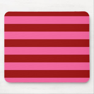 Maroon Red Pink Stripes Design  Mouse Pad