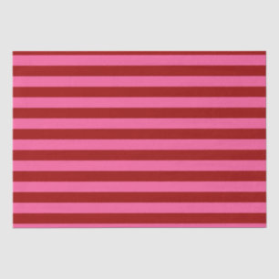 Maroon Red Pink Stripes Design  Tissue Paper