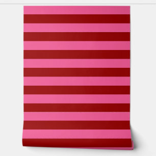 Maroon Red Pink Stripes Design Wallpaper