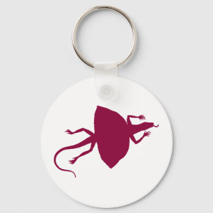 Maroon reptile keychain