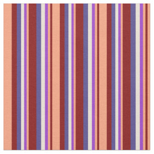 Maroon, Salmon, Dark Orchid, Bisque & Slate Blue Fabric